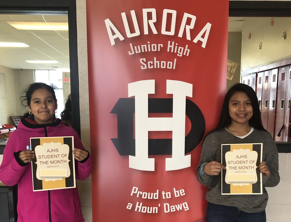 Aurora Junior High: Students of the Month