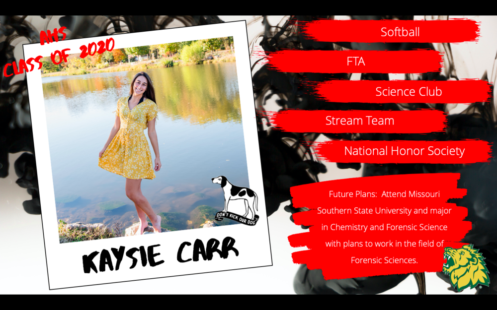 Congratulations Kaysie Carr