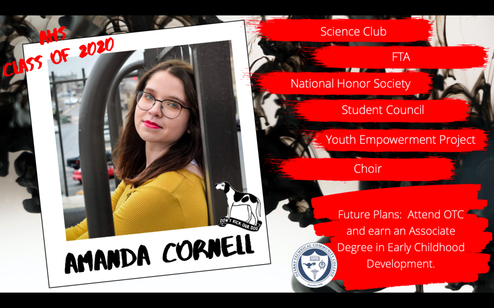 Congratulations Amanda Cornell