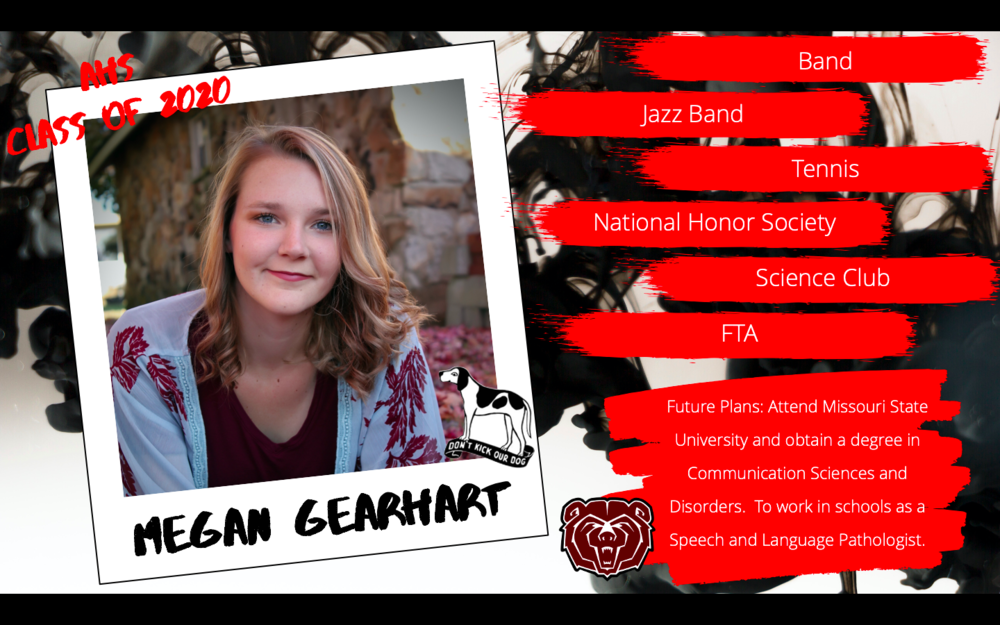 Congratulations Megan Gearhart