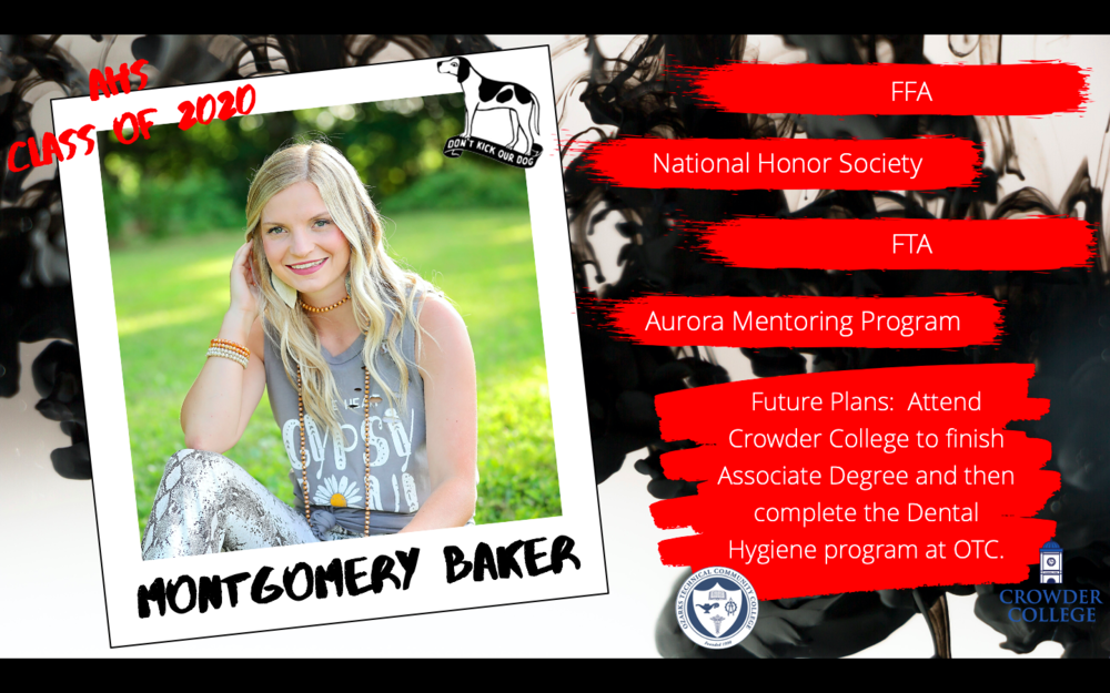 Congratulations Montgomery Baker