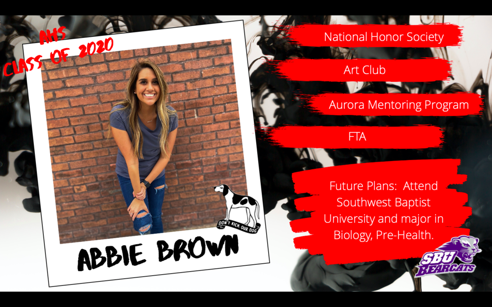 Congratulations Abbie Brown