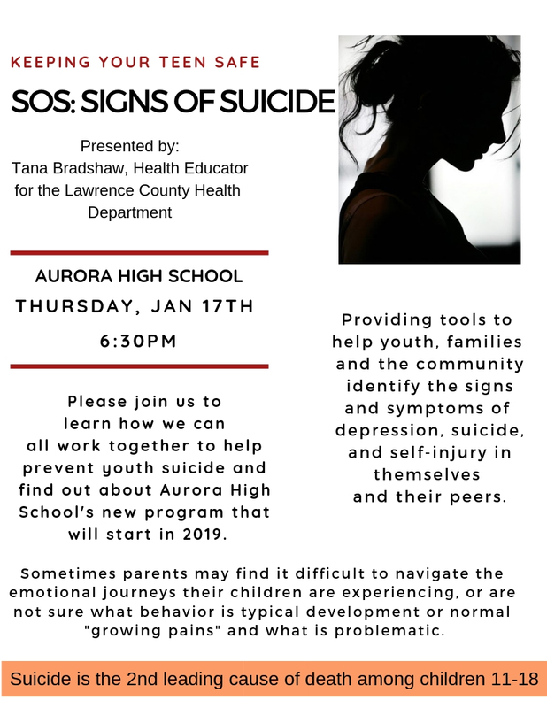 SOS: Signs of Suicide