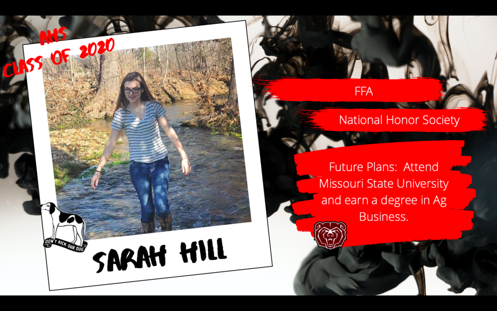 Congratulations Sarah Hill