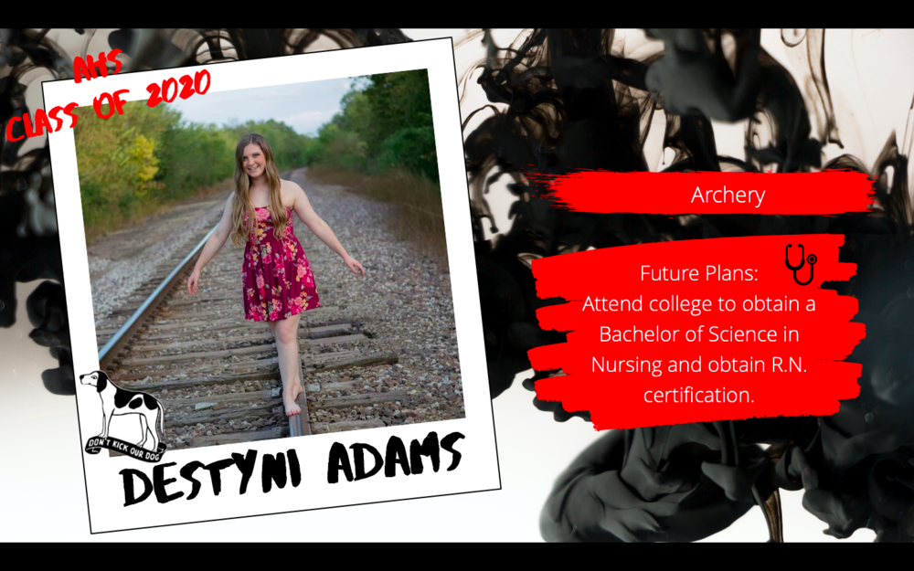 Congratulations Destyni Adams