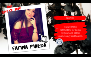 Congratulations Fatima Pineda