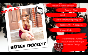 Congratulations Hayden Crockett