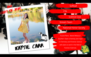 Congratulations Kaysie Carr