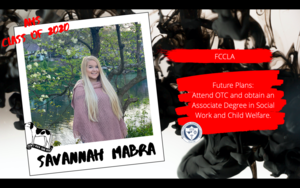 Congratulations Savannah Mabra