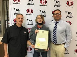 Aurora High School Student Recognized by Missouri Senate