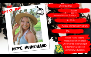 Congratulations Hope Mulholland