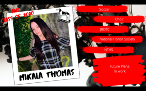 Congratulations Mikala Thomas