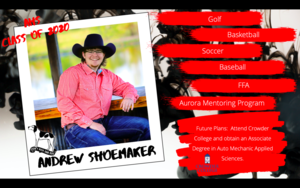 Congratulations Andrew Shoemaker