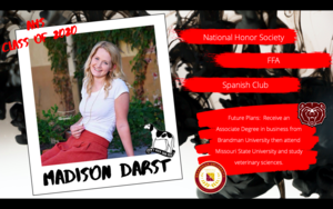 Congratulations Madison Darst