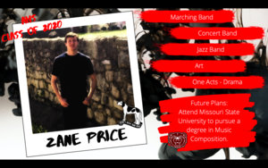 Congratulations Zane Price