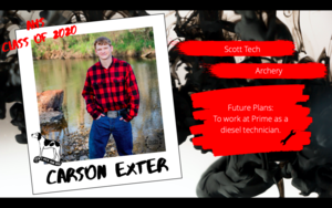 Congratulations Carson Exter