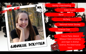Congratulation Gabrielle Boettler