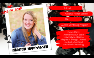 Congratulations Madison Hartwigsen