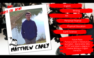 Congratulations Matthew Carey