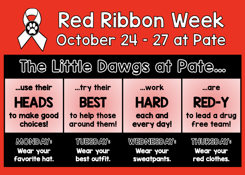 Red Ribbon Week October 24-27
